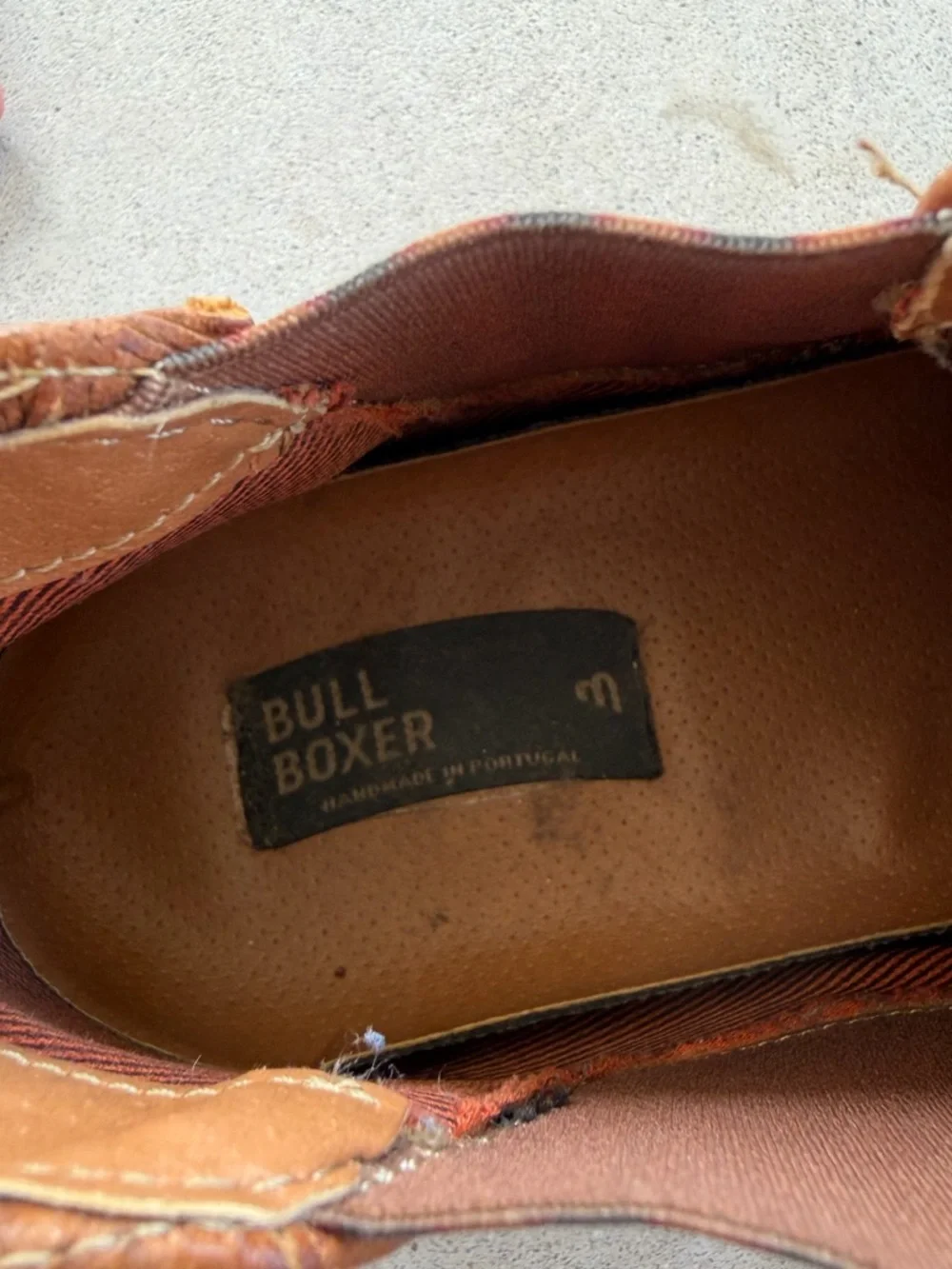 Bull Boxer Brown Leather Ankle Chelsea Boots Men’s Size 9